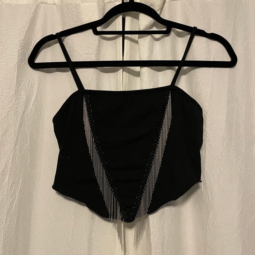 SHEIN tassel top